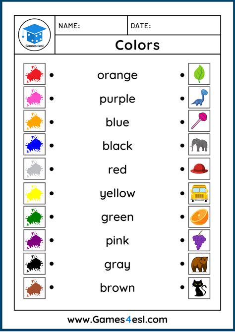 Free Printable Learning Colors Worksheets - FREE PRINTABLE