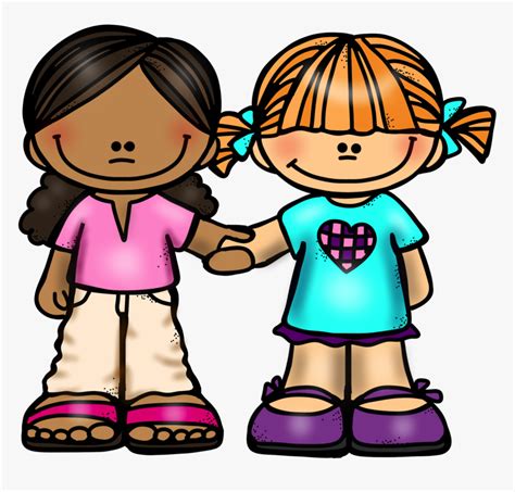 Girl Friends Holding Hands - Friends Holding Hands Clipart, HD Png Download - kindpng