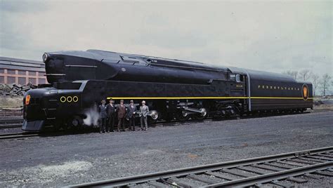 Pennsylvania Railroad’s Baldwin-built T-1, introduced in 1942, streamlined by Raymond Loewy ...