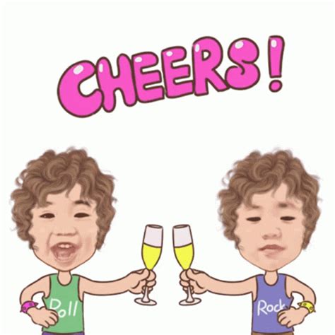 Cheers Friends Sticker - Cheers Friends Toast - Discover & Share GIFs