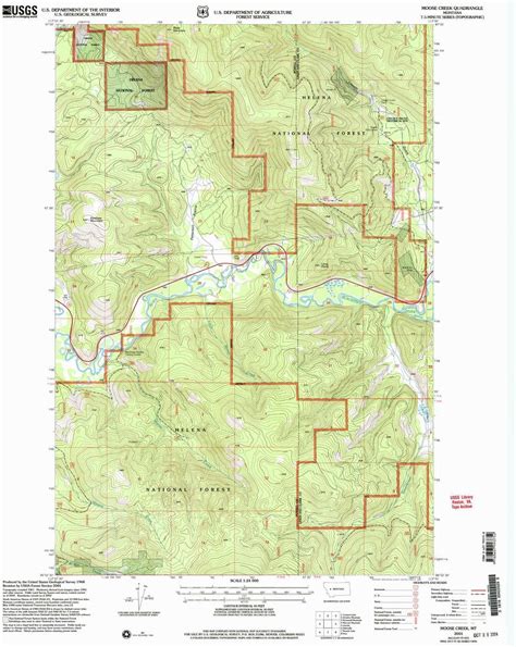 Amazon.com : YellowMaps Moose Creek MT topo map, 1:24000 Scale, 7.5 X 7.5 Minute, Historical ...