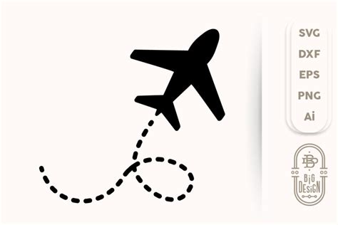 Airplane Silhouette SVG File , Travel SVG Cut File (520707)