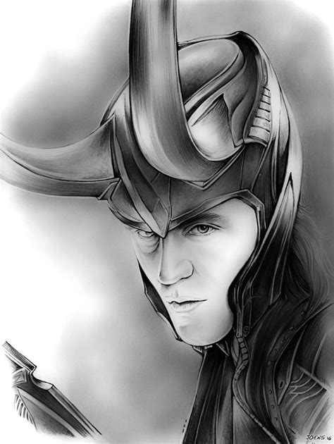 Loki Drawing by Greg Joens - Pixels