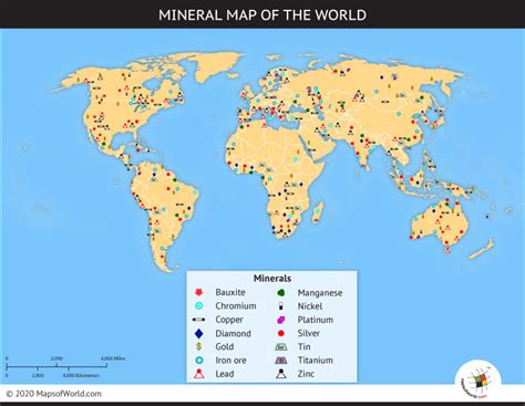 minerals map united states