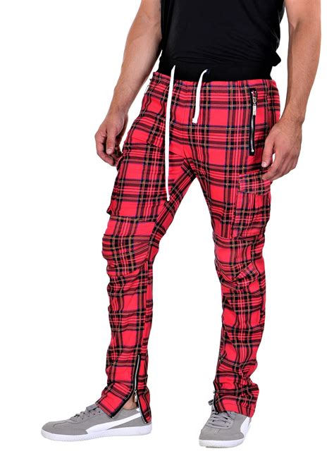 BKYS - BKYS Men's Sweetdream Plaid Cargo Pants - Walmart.com - Walmart.com