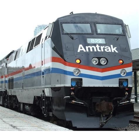 Amtrak AMTK #822 Red White Blue Stripes Scheme Class GE Dash 8 Phase III AMD103/P40DC Passenger ...