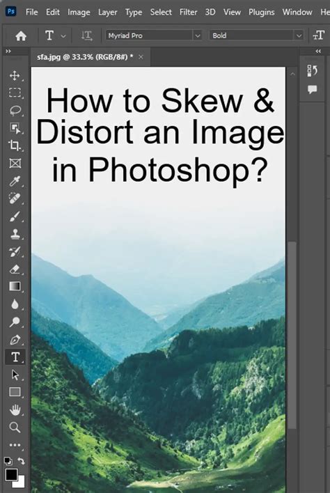 How to Skew & Distort an Image in Photoshop? With Pictures!