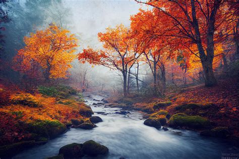 Download Autumn Stream Forest Royalty-Free Stock Illustration Image ...