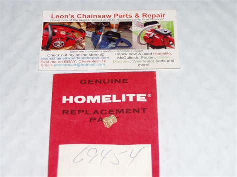 Homelite Super XL, XL-12, XL-15, XL-400, XL-500 Chainsaw Parts