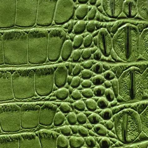 Green Alligator Vinyl Fabric | iFabric