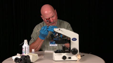 Microscope cleaning and maintenance - YouTube