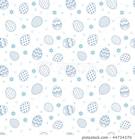 Easter egg seamless pattern background - Stock Illustration [44734370] - PIXTA