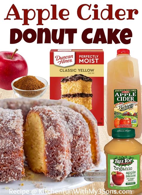 Are you looking for the perfect fall treat? This Apple Cider Donut Cake has an Apple Cider Glaze ...