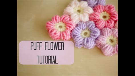 CROCHET: How to crochet a puff flower | Bella Coco - YouTube