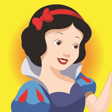 Snow white cartoon character Free vector in Adobe Illustrator ai ...