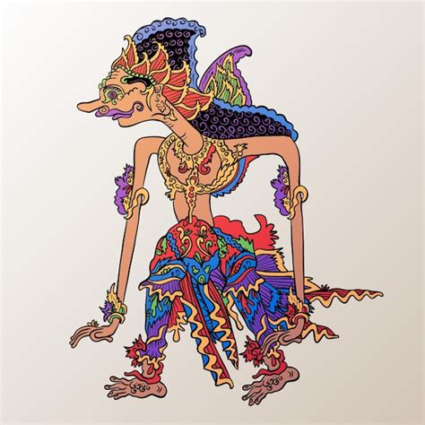 Wayang kulit charakter | Kostenlose Vektor