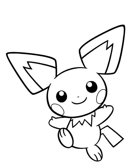 Pichu Coloring Pages