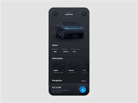 Tesla Smart App by Gavrisov Dmitri on Dribbble