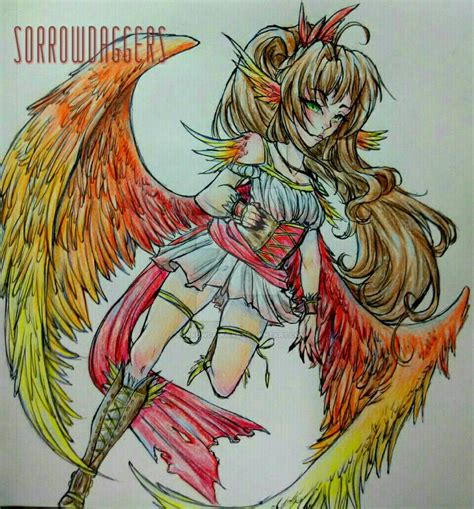 Phoenix Girl by SorrowDaggers on DeviantArt