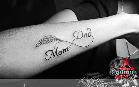 Girls Hand Tattoo Mom Dad - Viraltattoo