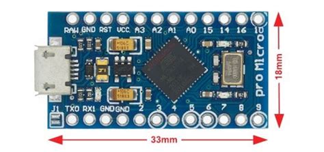 Pro Micro Arduino Compatible 16MHz or 8MHz - PCBoard.ca