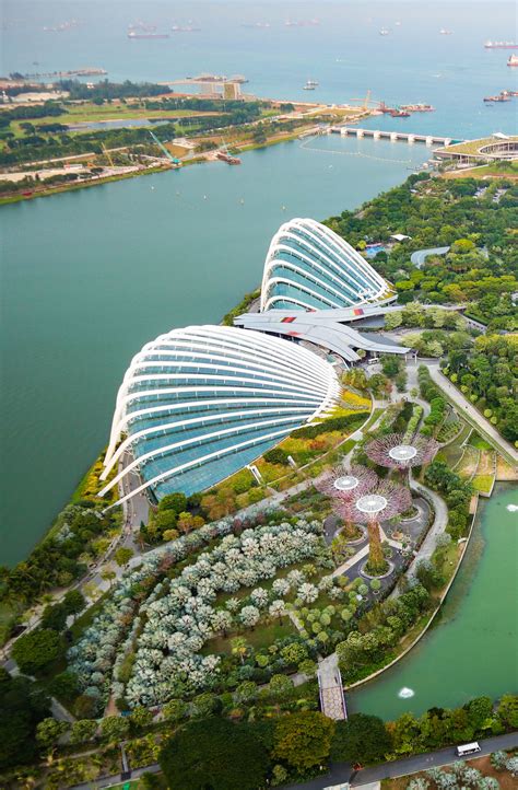 Download Singapore Flower Dome Aerial View Wallpaper | Wallpapers.com