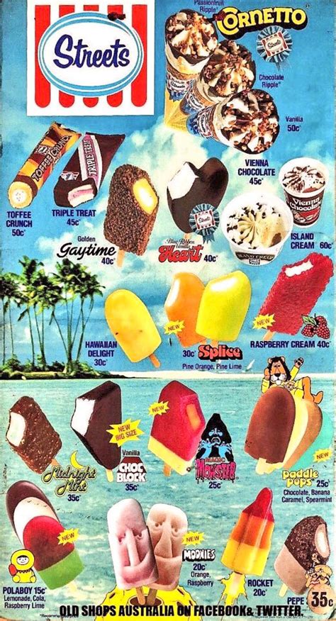 1970S AUSTRALIAN ICE CREAM STICKERS PADDLE POP STREETS MILK BAR PROMO LOT EXC!!! Collectables ...