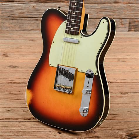 Fender Custom 1960 Telecaster Relic 3-Color Sunburst 2013 – Chicago Music Exchange