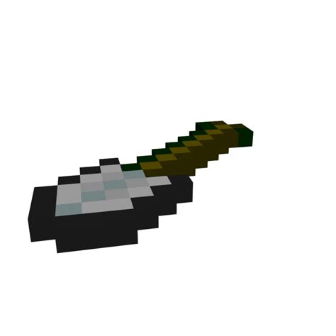 3d shovel minecraft model