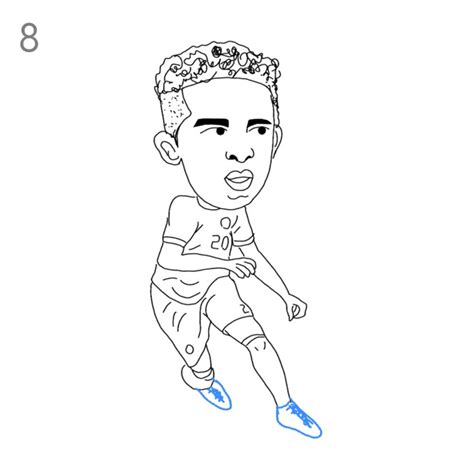 How to Draw Vinicius Junior - Step by Step Easy Drawing Guides ...