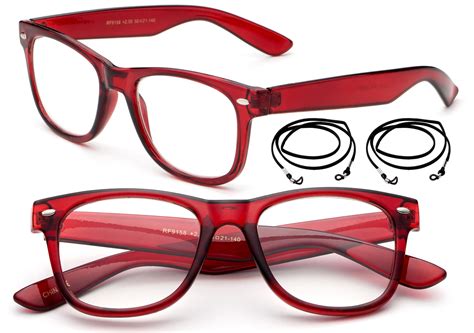 2 Pack Vintage Style Reading Glasses Comfortable Stylish Simple Reader for Men & Women - Walmart ...