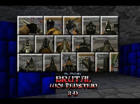 Brutal Wolfenstein 3D v5.0 (PC) - All Weapons Demonstration - YouTube