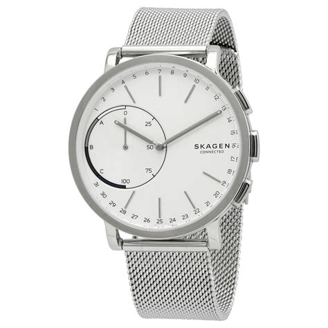 Skagen Hybrid Smartwatch Quartz Silver Dial Watch SKT1100 768680249873 - Watches, Other - Jomashop