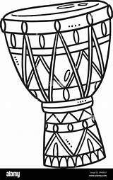 African Drums Coloring Page Free Printable Pages sketch template