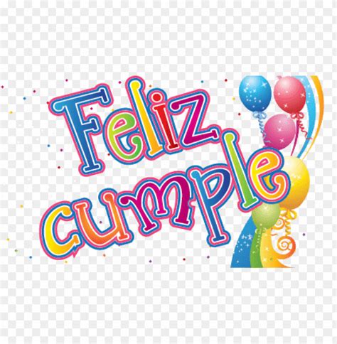 feliz cumpleaños with balloons PNG image with transparent background ...