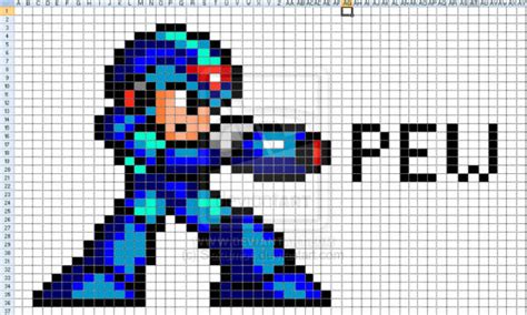 30 Geeky Artworks Created Using Microsoft Excel - Hongkiat