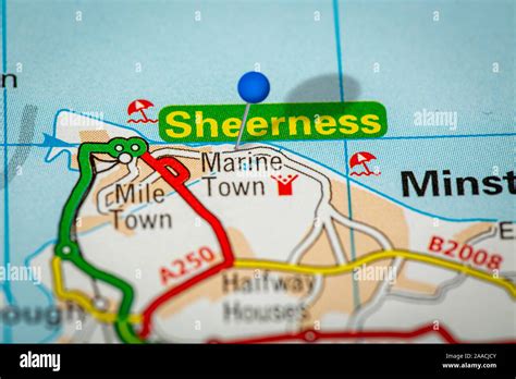 Map of sheerness hi-res stock photography and images - Alamy