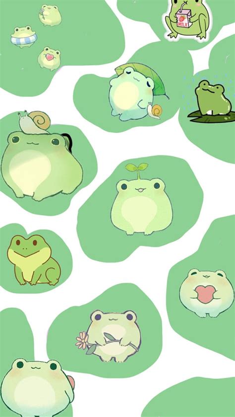 Details more than 86 cute kawaii frog wallpaper - in.cdgdbentre