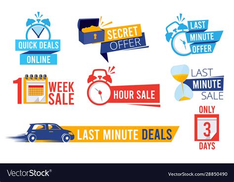 Last offers sale counter best time deals discount Vector Image