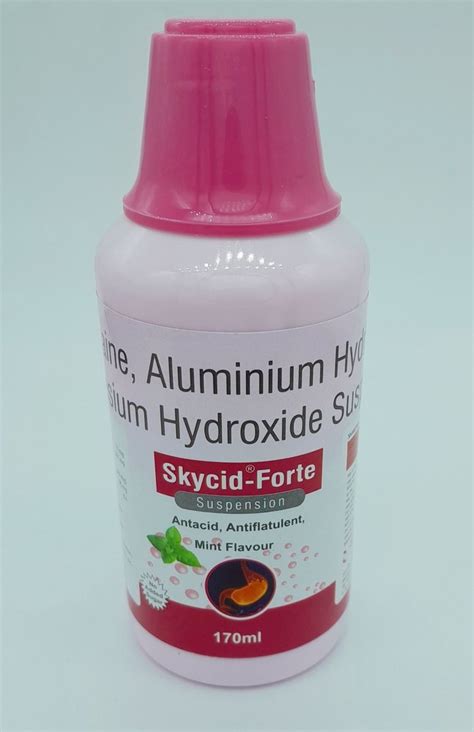 Skycid-Forte Oxetacaine Aluminium Magnesium Hydroxide Gel, 200 ML, Prescription at Rs 160/bottle ...