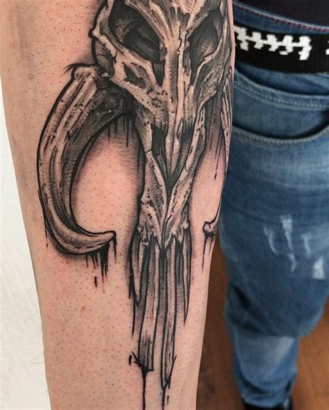 Customer Photo Gallery - More Mandalorian Skull Tattoos! - Regal Robot