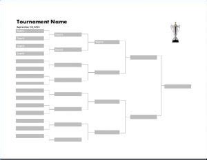 Tournament Bracket Template | Free Word Templates