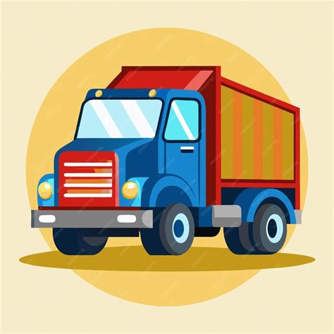 Truck clipart cartoon Illustration drawing | Premium AI-generated vector