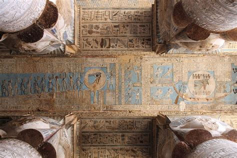 daily timewaster: Hathor temple ceiling, Dendera, Egypt