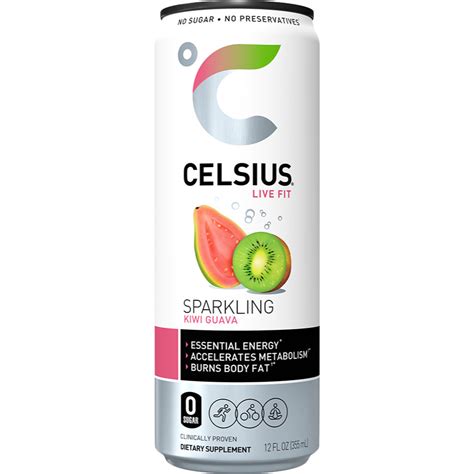 Celsius Sparkling Kiwi Guava 12oz – Americraft Coffee and Tea Company