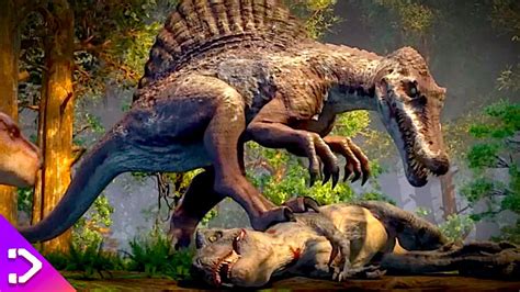 T. Rex VS Spinosaurus REMATCH Explained! (Jurassic World THEORY) - YouTube