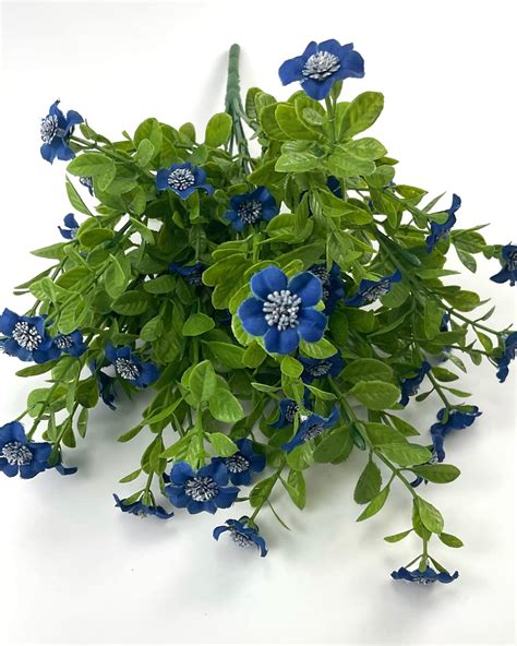 Royal blue filler flower and greenery bush - Greenery Market