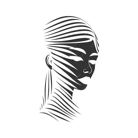 Premium Vector | Female face silhouette vector illustration