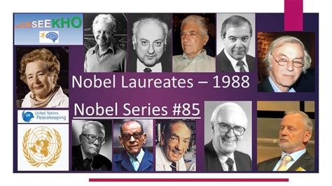 Nobel Laureates/Nobel Prize Winners/Famous Personalities/Famous People/Nobel Prize History-1988 ...