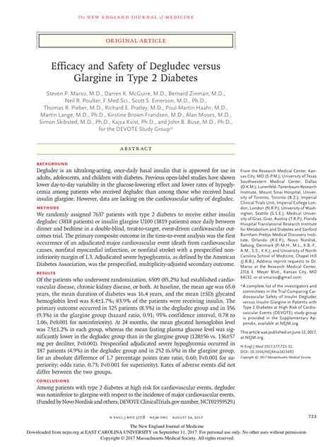 (PDF) Efficacy and Safety of Degludec versus Glargine in Type 2 Diabetes.